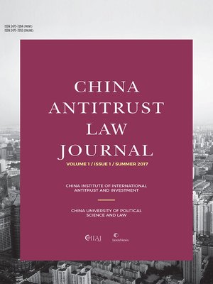 cover image of China Antitrust Law Journal